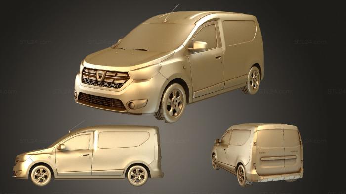 Автомобили и транспорт (Dacia dokker 2020, CARS_1238) 3D модель для ЧПУ станка